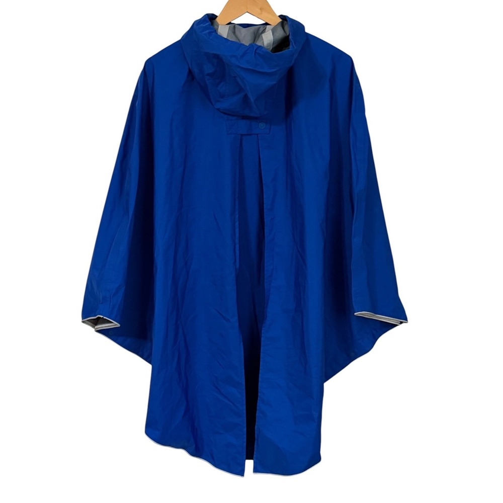 Hunter x Target Rain Poncho Jacket Womens Mens Size XS/S Blue Hooded Waterproof - Picture 3 of 10